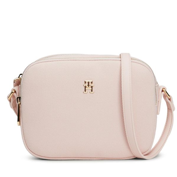 Tommy Hilfiger Ročna torba Tommy Hilfiger Poppy Canvas Crossover AW0AW16419 Whimsy Pink TJQ