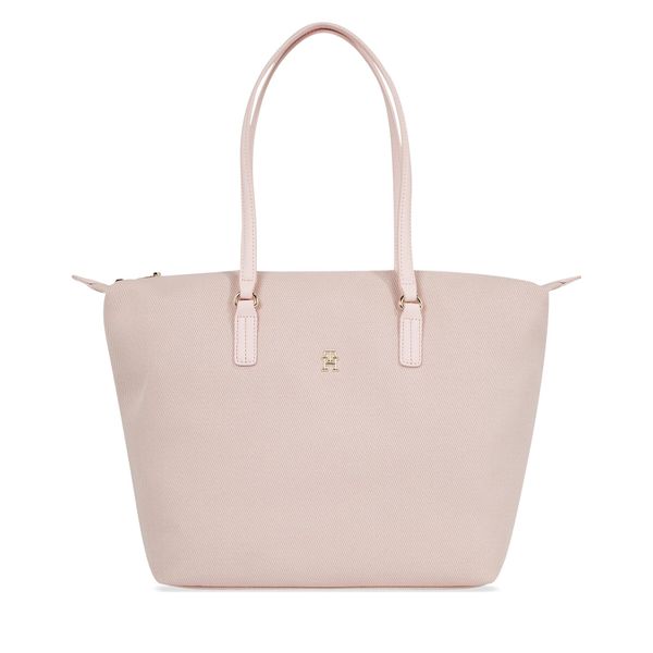 Tommy Hilfiger Ročna torba Tommy Hilfiger Poppy Canvas Tote AW0AW15983 Whimsy Pink TJQ