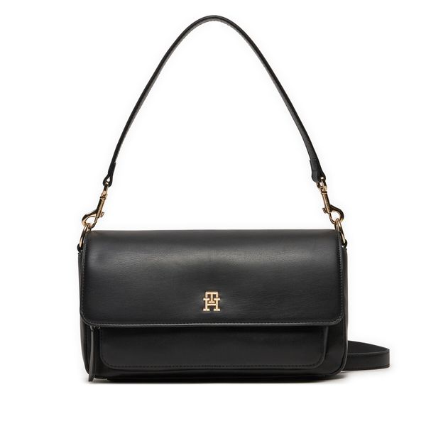 Tommy Hilfiger Ročna torba Tommy Hilfiger Soft Utility Lrg Crossover Pu AW0AW16286 Črna