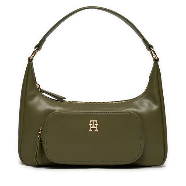 Tommy Hilfiger Ročna torba Tommy Hilfiger Soft Utility Shoulder Bag Pu AW0AW16711 Khaki