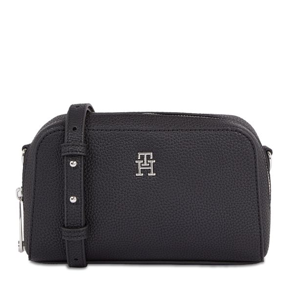 Tommy Hilfiger Ročna torba Tommy Hilfiger Th Emblem Crossover AW0AW15216 Black BDS