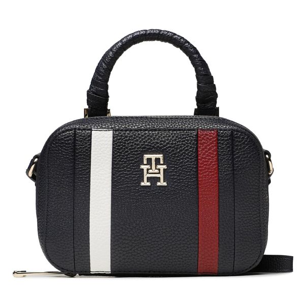 Tommy Hilfiger Ročna torba Tommy Hilfiger Th Emblem Trunk Corp AW0AW15113 Mornarsko modra