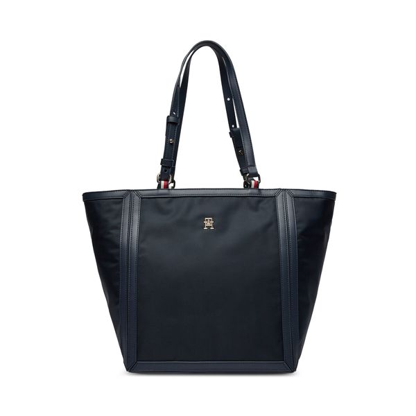 Tommy Hilfiger Ročna torba Tommy Hilfiger Th Essential S Tote AW0AW15717 Mornarsko modra