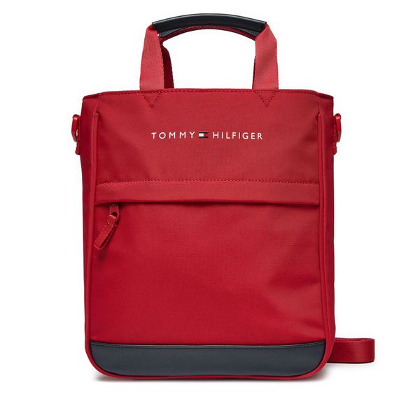 Tommy Hilfiger Ročna torba Tommy Hilfiger Th Essential Shoulder Bag AU0AU01950 Rdeča