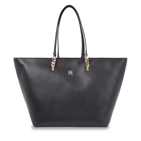 Tommy Hilfiger Ročna torba Tommy Hilfiger Th Refined Tote AW0AW16112 Black BDS