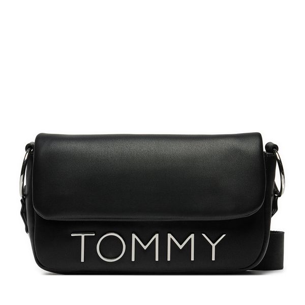 Tommy Jeans Ročna torba Tommy Jeans Tjw Bold Elongated Flap Cross. AW0AW16258 Črna