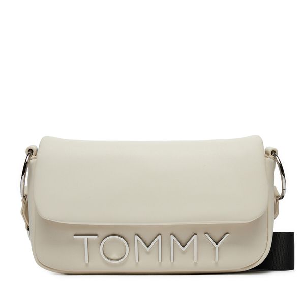 Tommy Jeans Ročna torba Tommy Jeans Tjw Bold Elongated Flap Cross. AW0AW16258 Écru