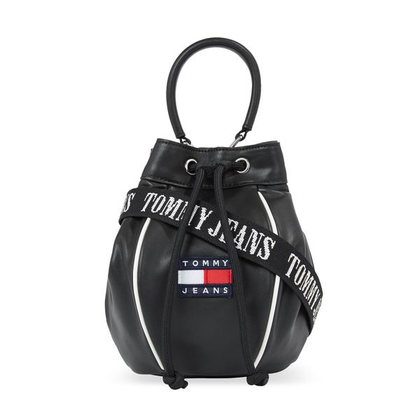 Tommy Jeans Ročna torba Tommy Jeans Tjw Heritage Bucket Bag AW0AW15437 Black BDS
