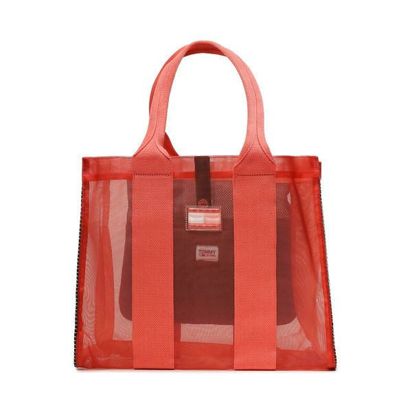 Tommy Jeans Ročna torba Tommy Jeans Tjw Summer Vacation Tote Mesh AW0AW15123 0KP