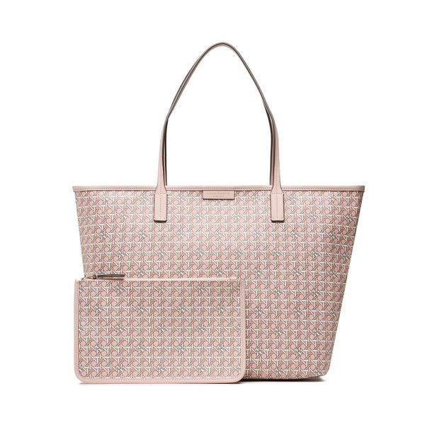 Tory Burch Ročna torba Tory Burch Basketweave Tote 145634 Roza