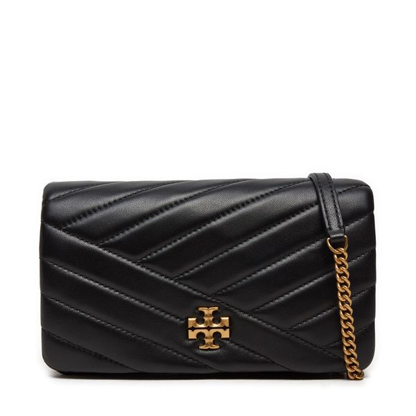 Tory Burch Ročna torba Tory Burch Kira Chevron 156553 Črna