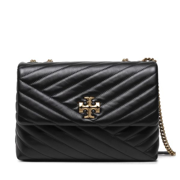 Tory Burch Ročna torba Tory Burch Kira Chevron Convertible Shoulder Bag 90446 Črna