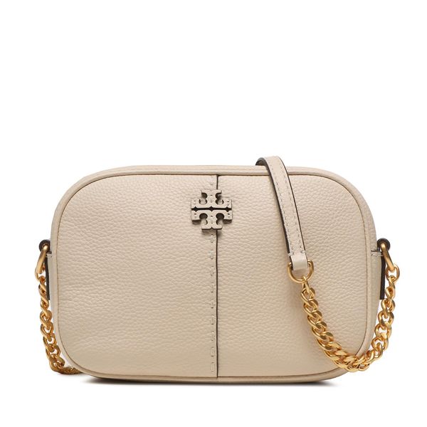 Tory Burch Ročna torba Tory Burch Mcgraw Camera 147578 Écru