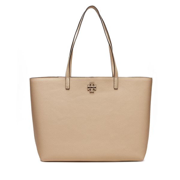 Tory Burch Ročna torba Tory Burch Mcgraw Tote 152221 Écru