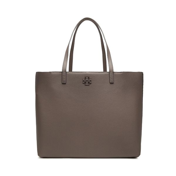 Tory Burch Ročna torba Tory Burch McGraw Tote 152221 Silver Maple 963