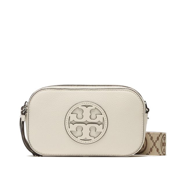 Tory Burch Ročna torba Tory Burch Miller Mini Crossbody Bag 150153 Écru