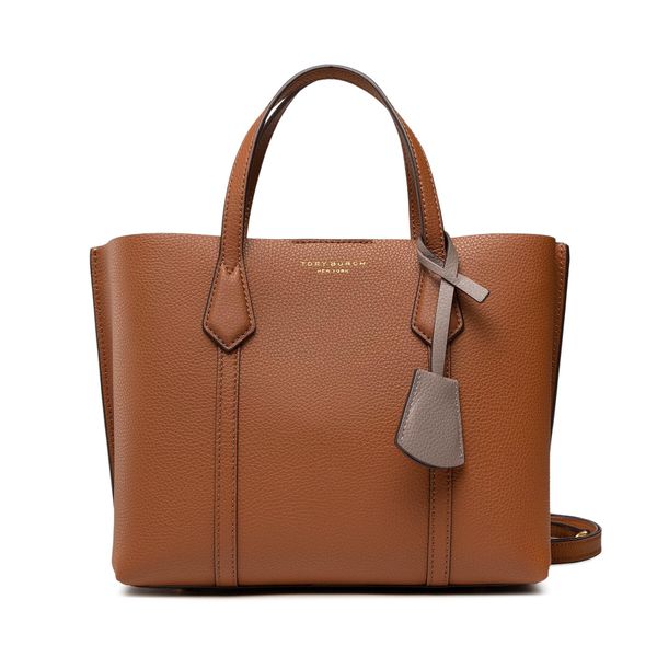 Tory Burch Ročna torba Tory Burch Perry Small Triple-Compartment Tote 81928 Light Umber 905