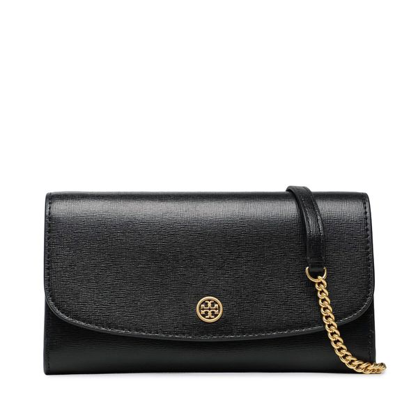 Tory Burch Ročna torba Tory Burch Robinson Chain Wallet 137152 Črna