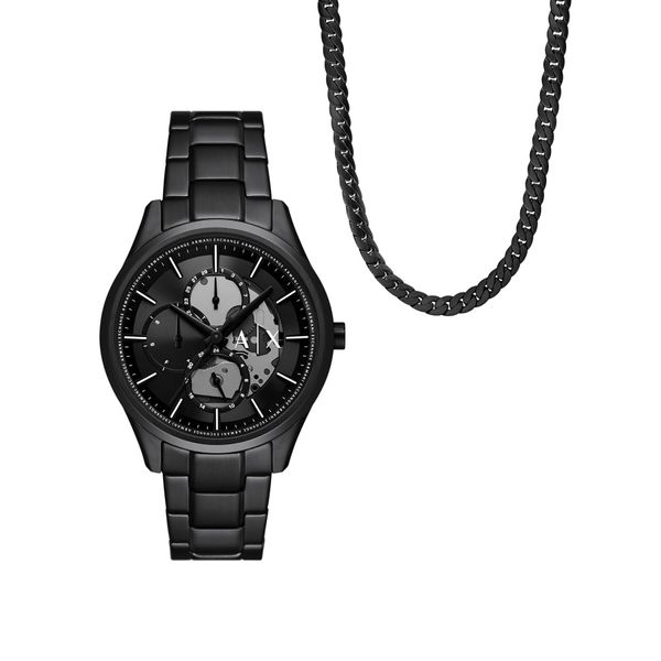 Armani Exchange Ročna ura Armani Exchange AX7160SET Črna