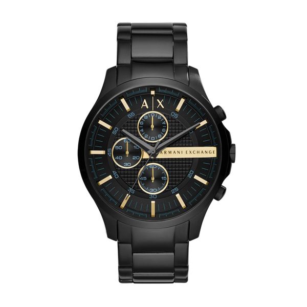 Armani Exchange Ročna ura Armani Exchange Hampton Chronograph AX2164 Črna