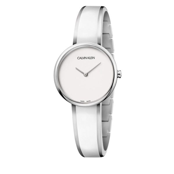 Calvin Klein Ročna ura Calvin Klein Lady K4E2N116 Silver/White/Silver