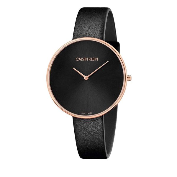 Calvin Klein Ročna ura Calvin Klein Lady K8Y236C1 Black/Rose Gold