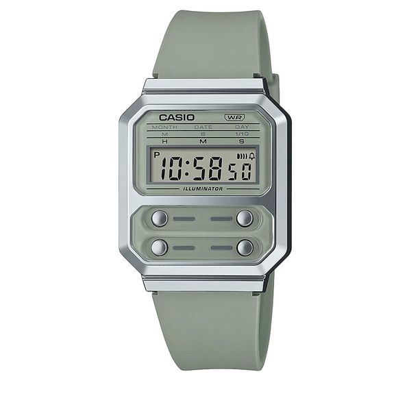 Casio Ročna ura Casio A100WEF-3AEF Zelena