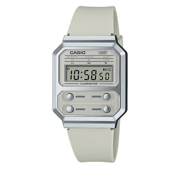 Casio Ročna ura Casio A100WEF-8AEF Siva