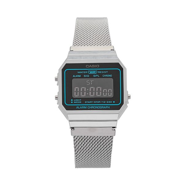 Casio Ročna ura Casio A700WEMS-1BEF Srebrna