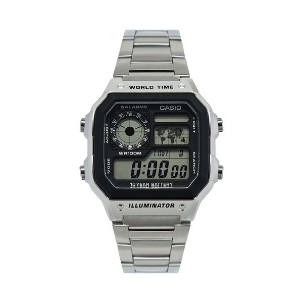 Casio Ročna ura Casio AE-1200WHD-1AVEF Srebrna