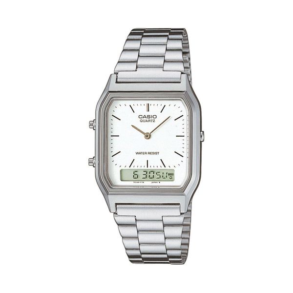 Casio Ročna ura Casio AQ-230A-7DMQYES Silver/Silver