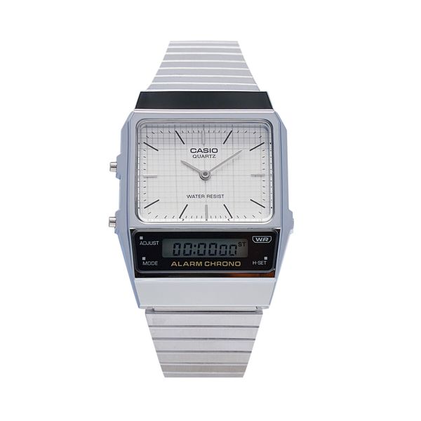 Casio Ročna ura Casio AQ-800E-7AEF Srebrna