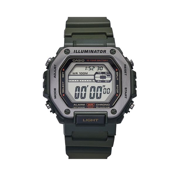 Casio Ročna ura Casio Digital MWD-110H-3AVEF Zelena