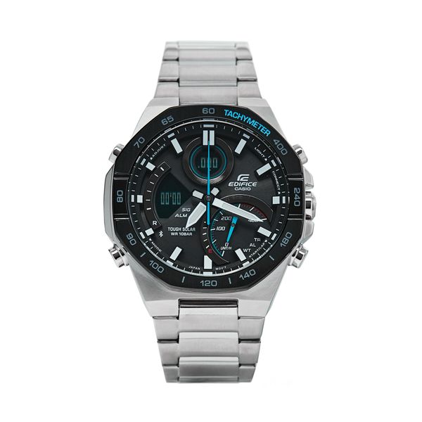 Casio Ročna ura Casio Edifice Racing ECB-950DB-1AEF Srebrna