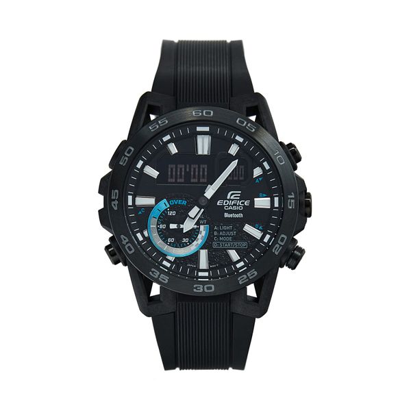 Casio Ročna ura Casio Edifice Sospensione ECB-40PB-1AEF Črna