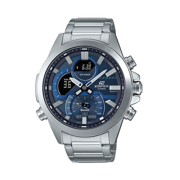 Casio Ročna ura Casio Edivice ECB-30D-2AEF Srebrna