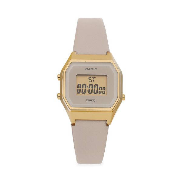 Casio Ročna ura Casio LA680WEGL-4EF Light Pink/Gold