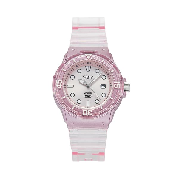 Casio Ročna ura Casio Lady Translucent LRW-200HS-4EVEF Roza