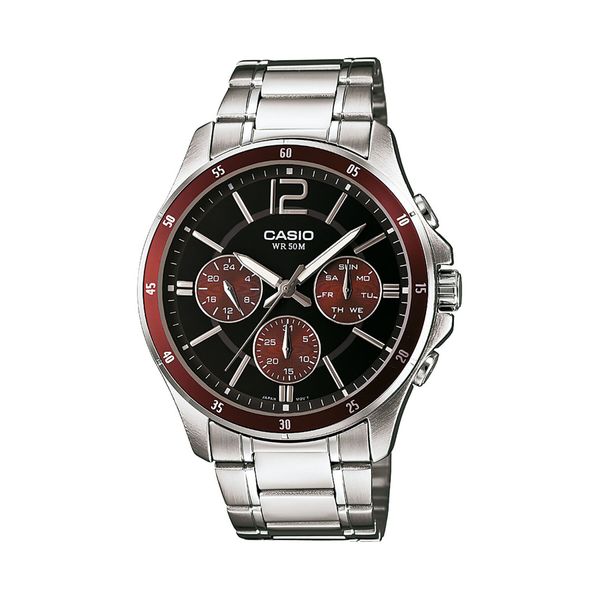 Casio Ročna ura Casio MTP-1374PD-5AVEF Srebrna