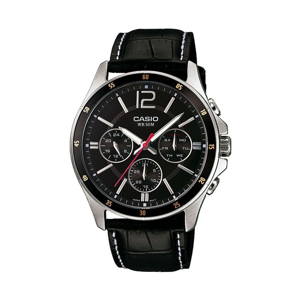 Casio Ročna ura Casio MTP-1374PL-1AVEF Črna