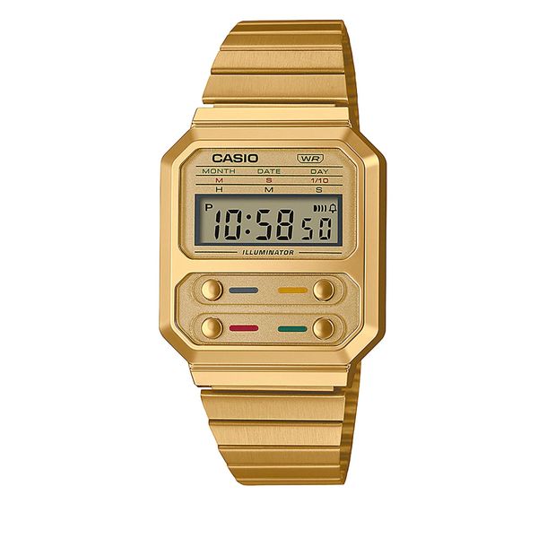 Casio Ročna ura Casio Vintage A100WEG-9AEF Gold/Gold