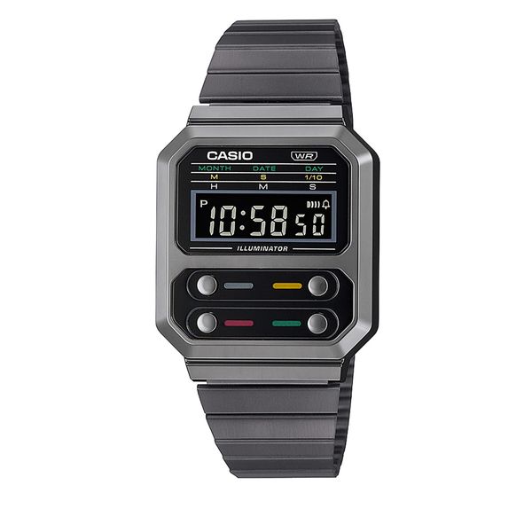 Casio Ročna ura Casio Vintage A100WEGG-1AEF Siva