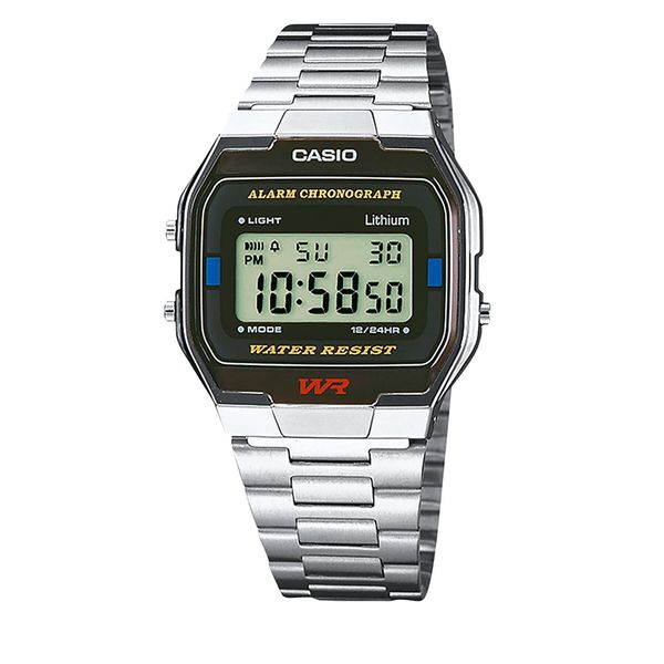 Casio Ročna ura Casio Vintage A163WA-1QES Srebrna