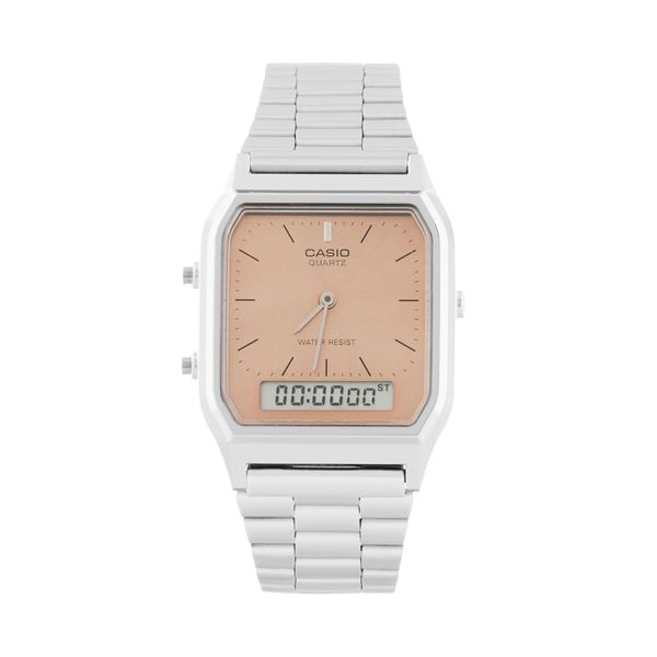 Casio Ročna ura Casio Vintage AQ-230A-4AMQYES Srebrna