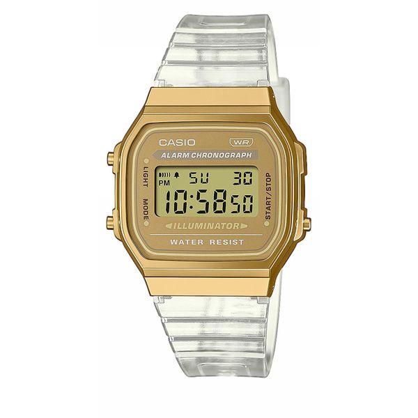 Casio Ročna ura Casio Vintage Digital A168XESG-9AEF Zlata