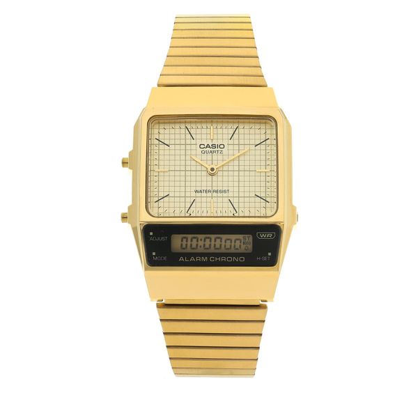 Casio Ročna ura Casio Vintage Maxi AQ-800EG-9AEF Zlata