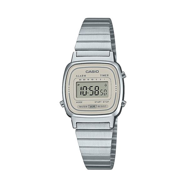 Casio Ročna ura Casio Vintage Mini LA670WEA-8AEF Srebrna