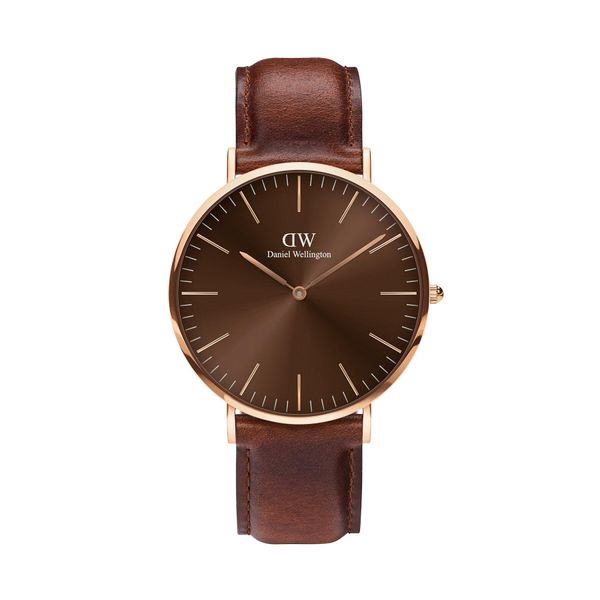 Daniel Wellington Ročna ura Daniel Wellington Classic St Mawes DW00100627 Rjava