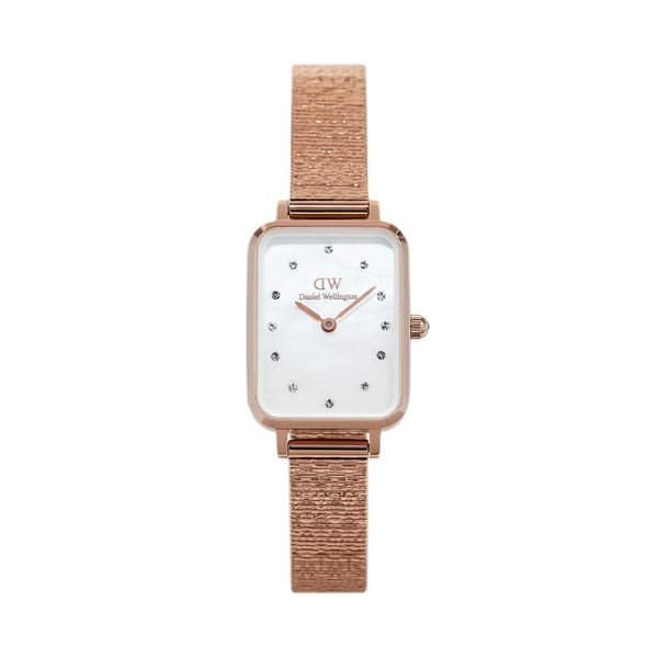 Daniel Wellington Ročna ura Daniel Wellington Quadro Lumine Pressed Piano DW00100578 Zlata