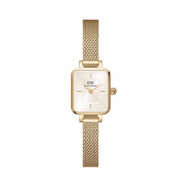 Daniel Wellington Ročna ura Daniel Wellington Quadro Mini Evergold DW00100656 Zlata